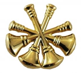 4 Bugles (Deputy Chief) - 3/4" TALL - Sold in Pairs.